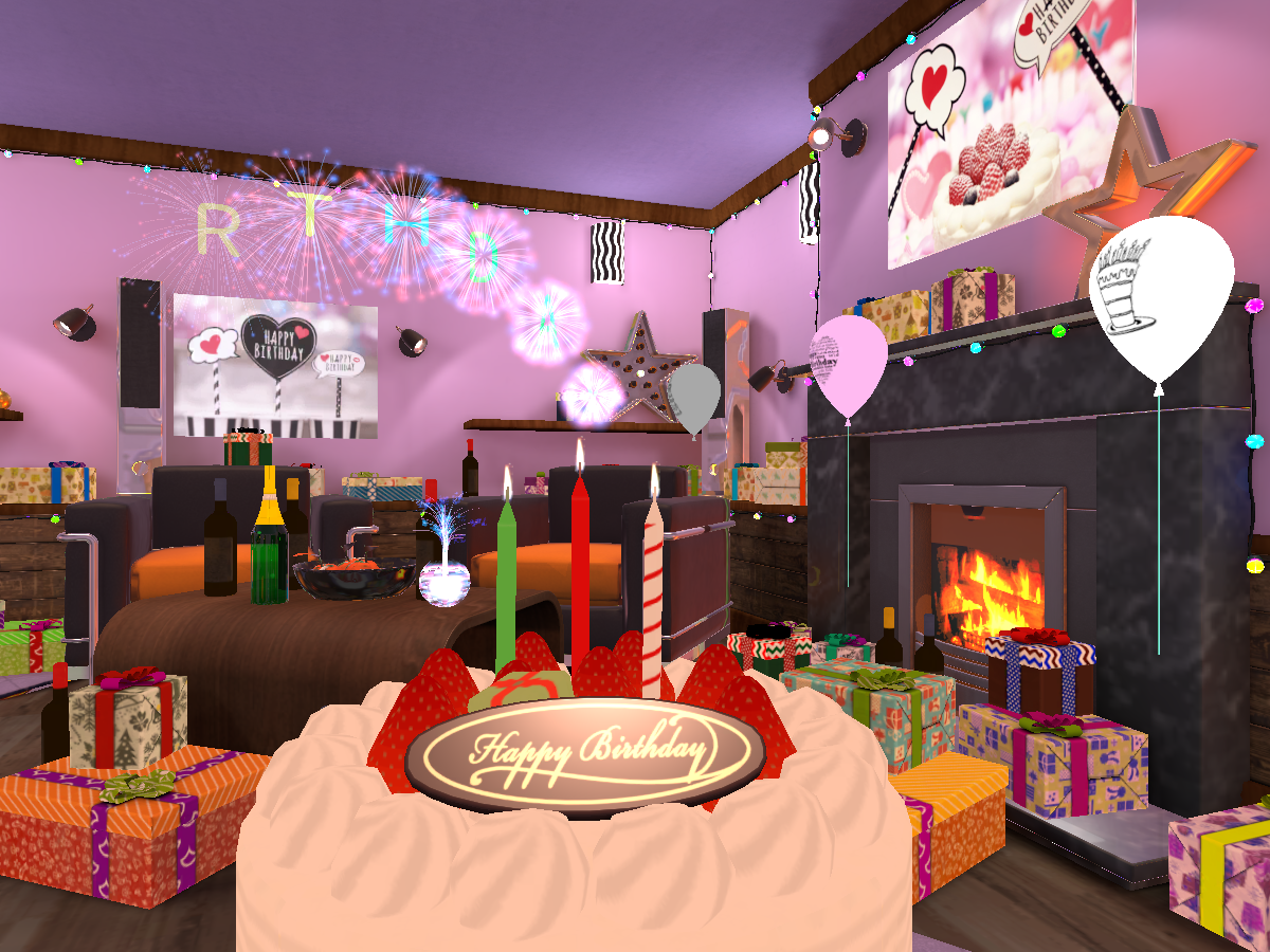 サプライズと祝福の誕生日パーティー