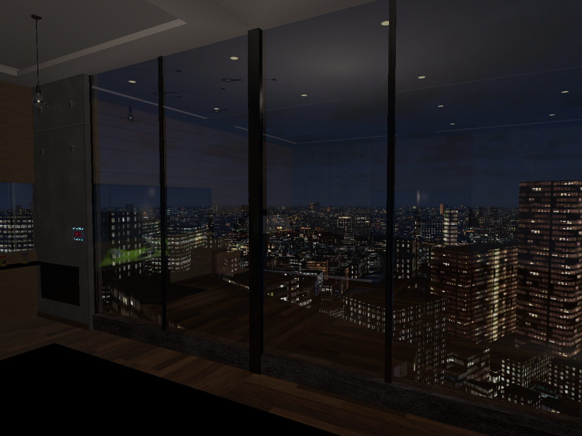 都会の夜景と安らぎ